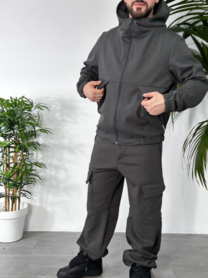 Tracksuit Taker grigio piombo