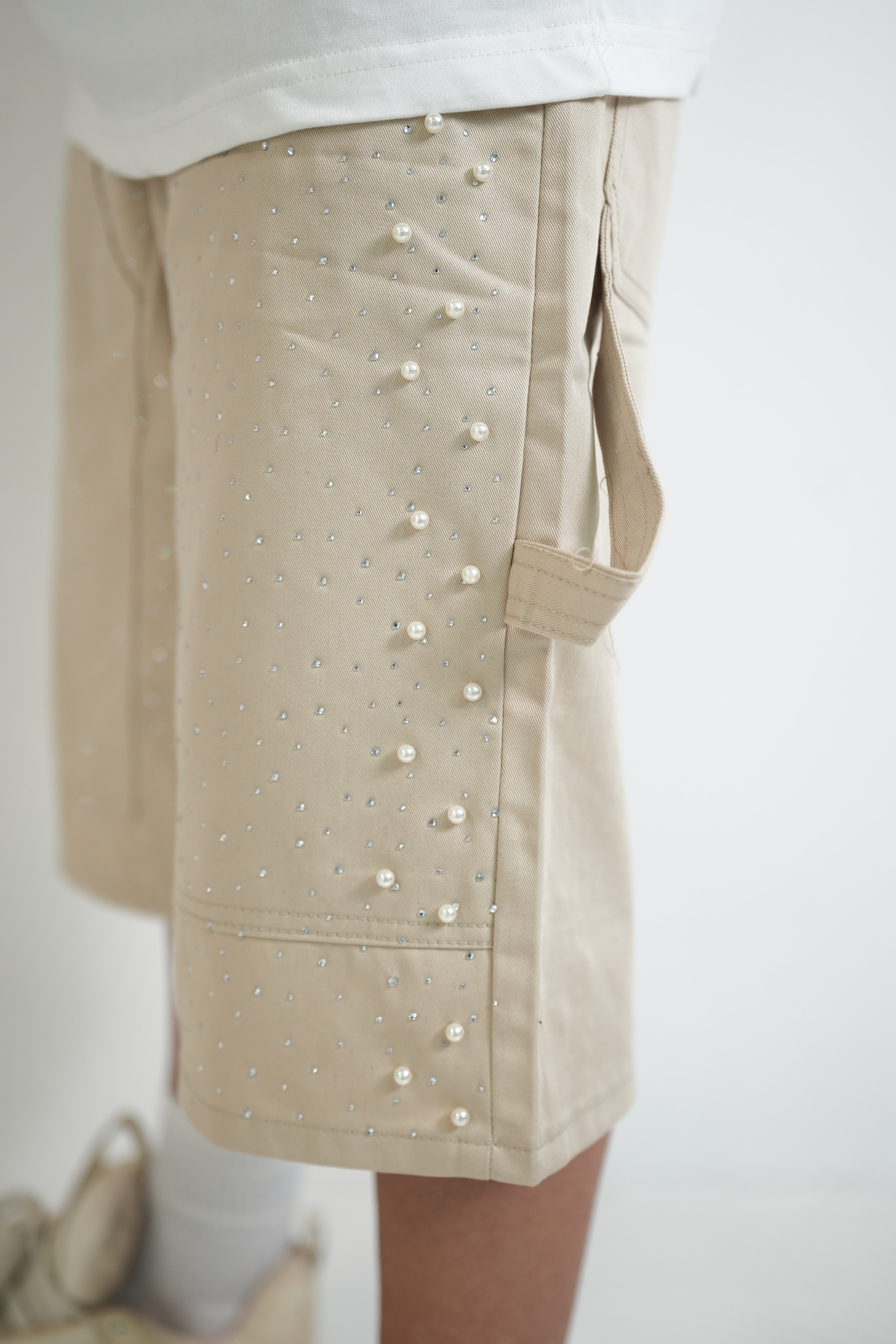 Short Strass Beige