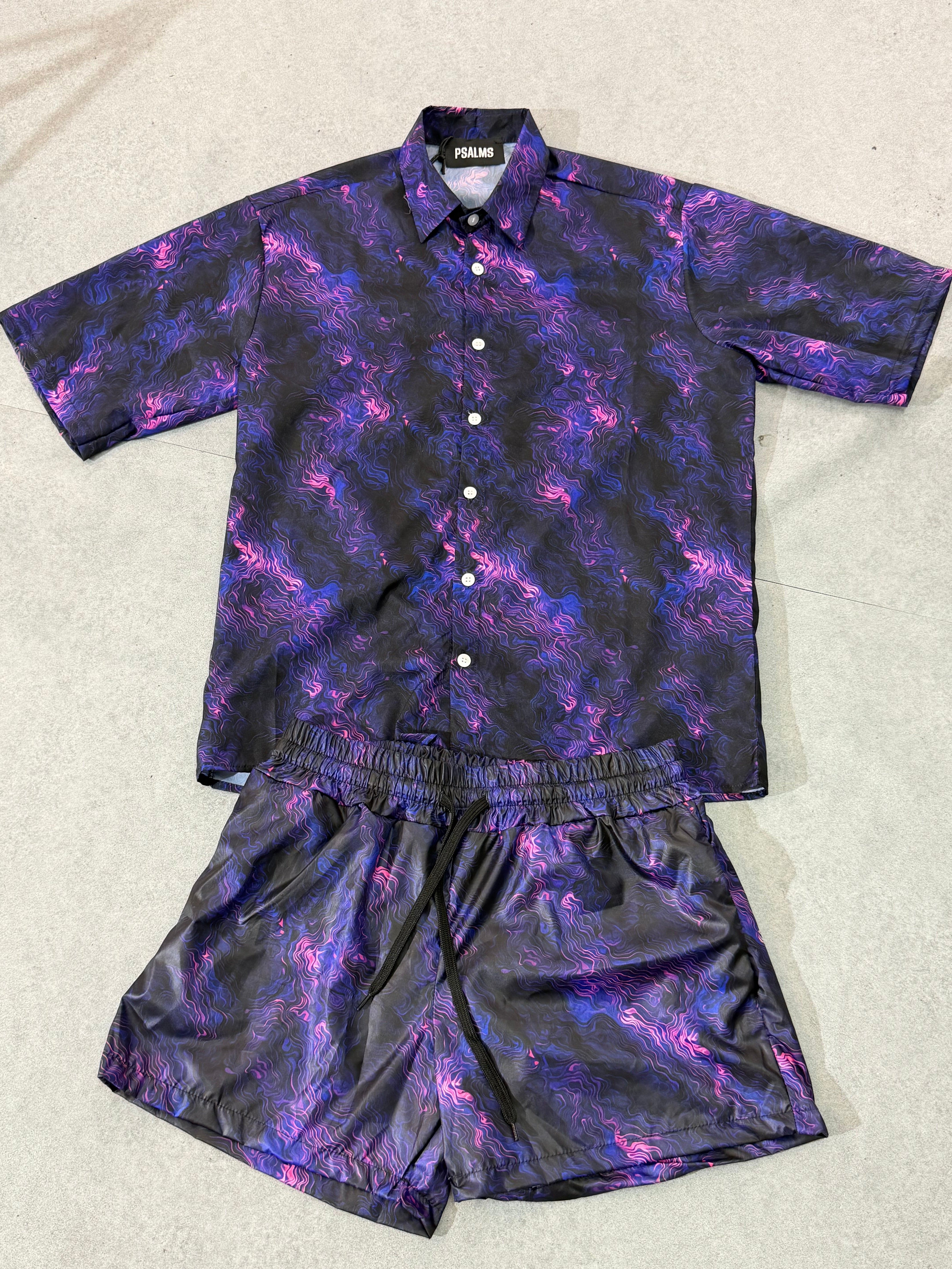 Coordinato Mare Boreale viola/blu