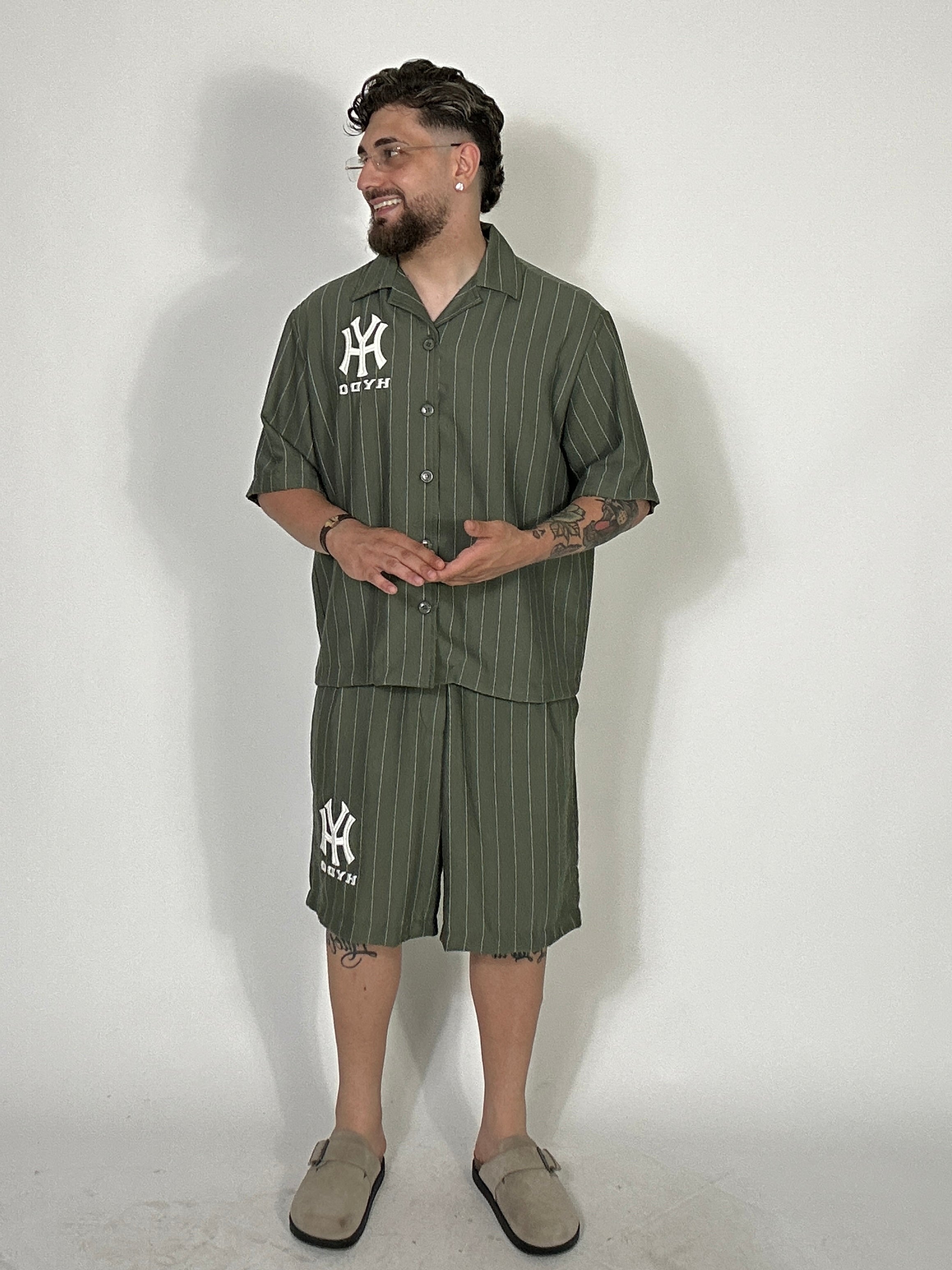 Coordinato Hydo New York verde militare