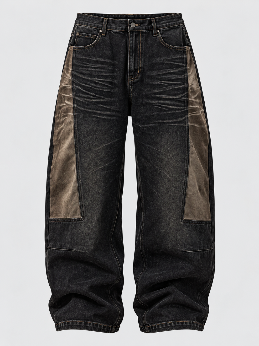 Jeans Baggy Insert Brown