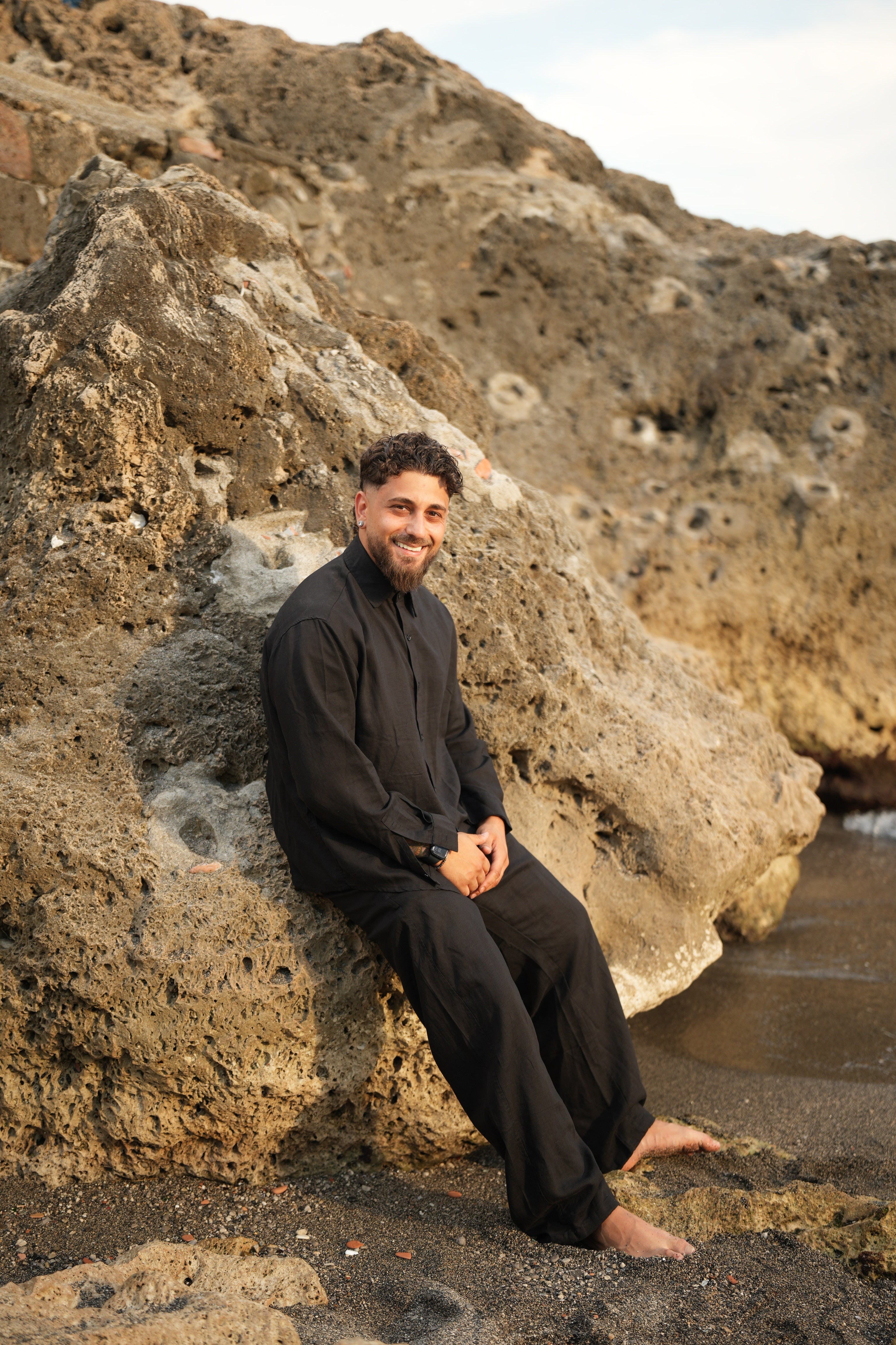 Coordinato Mykonos Lino Nero