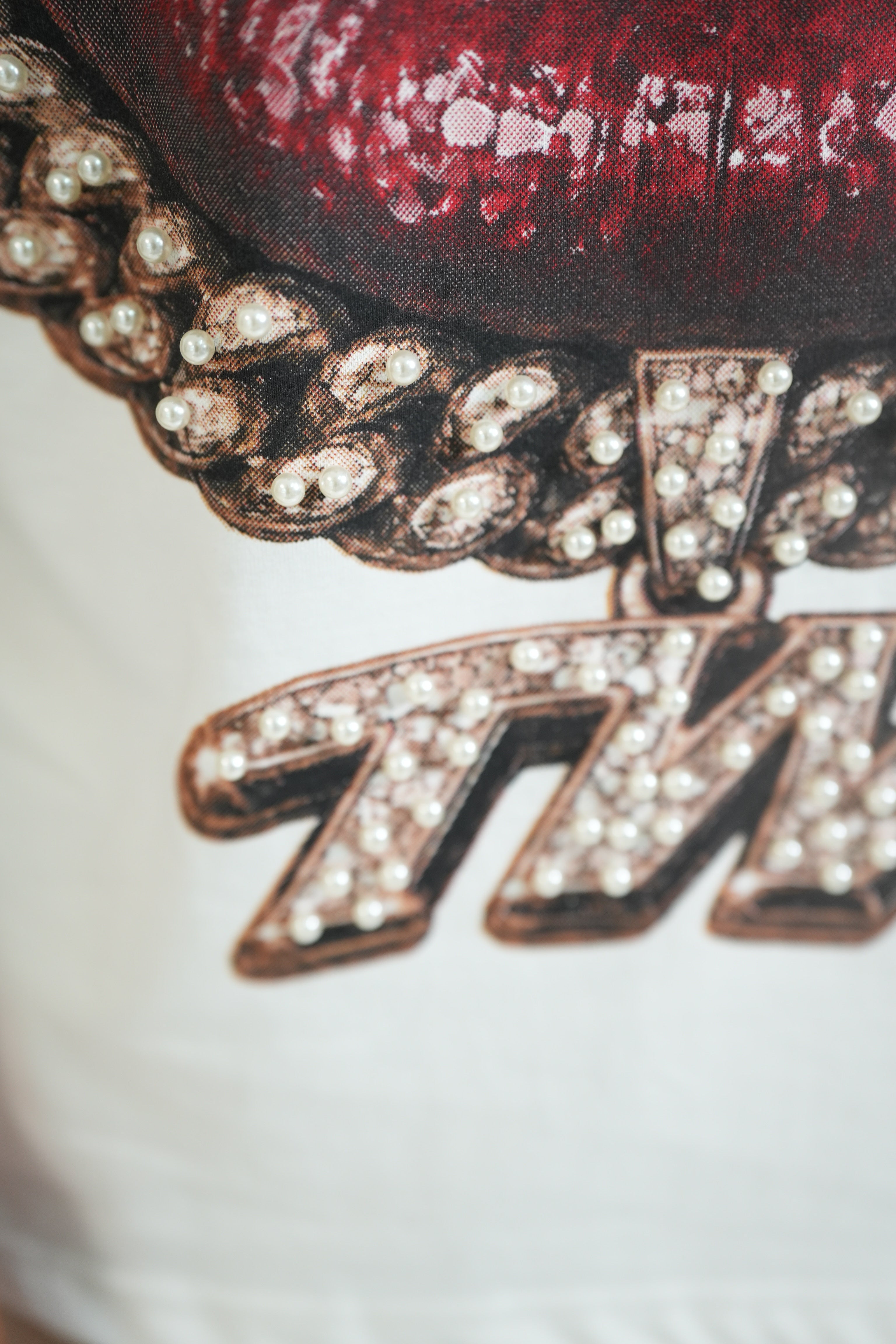 T-shirt Mouth Strass