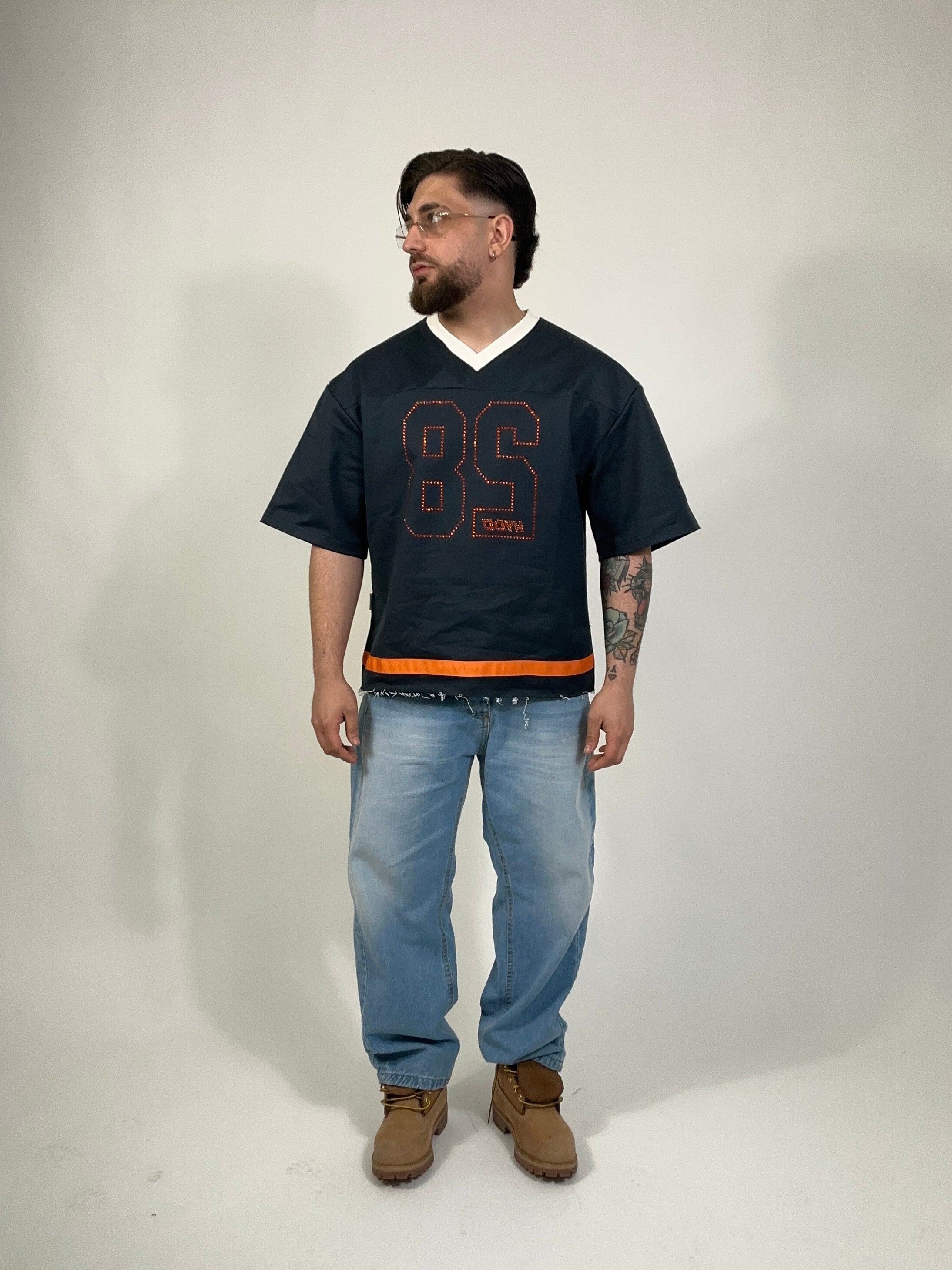 T-shirt Hydo Kyoto Strass Denim Orange