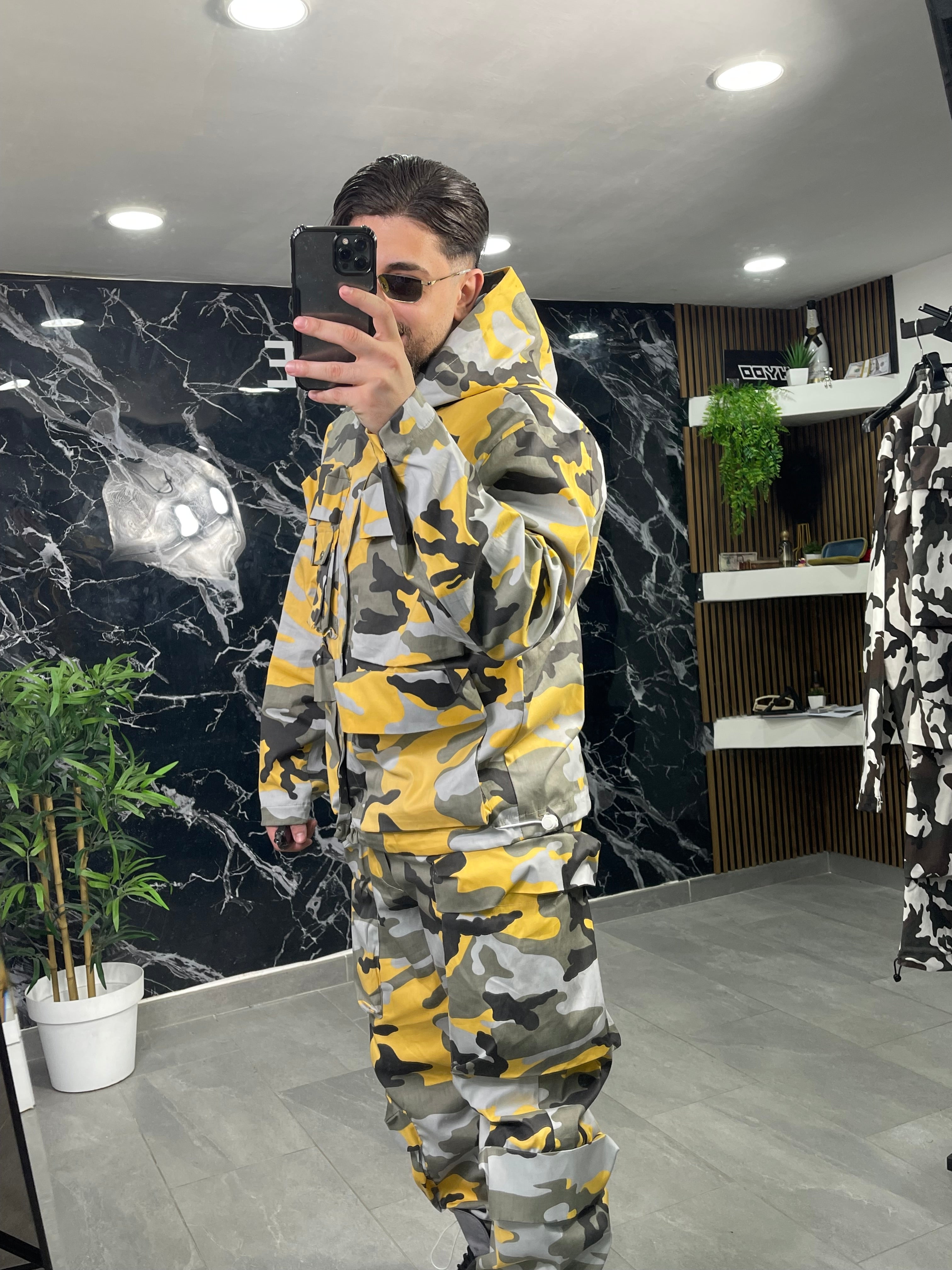 Coordinato Hydo Volcano camouflage yellow