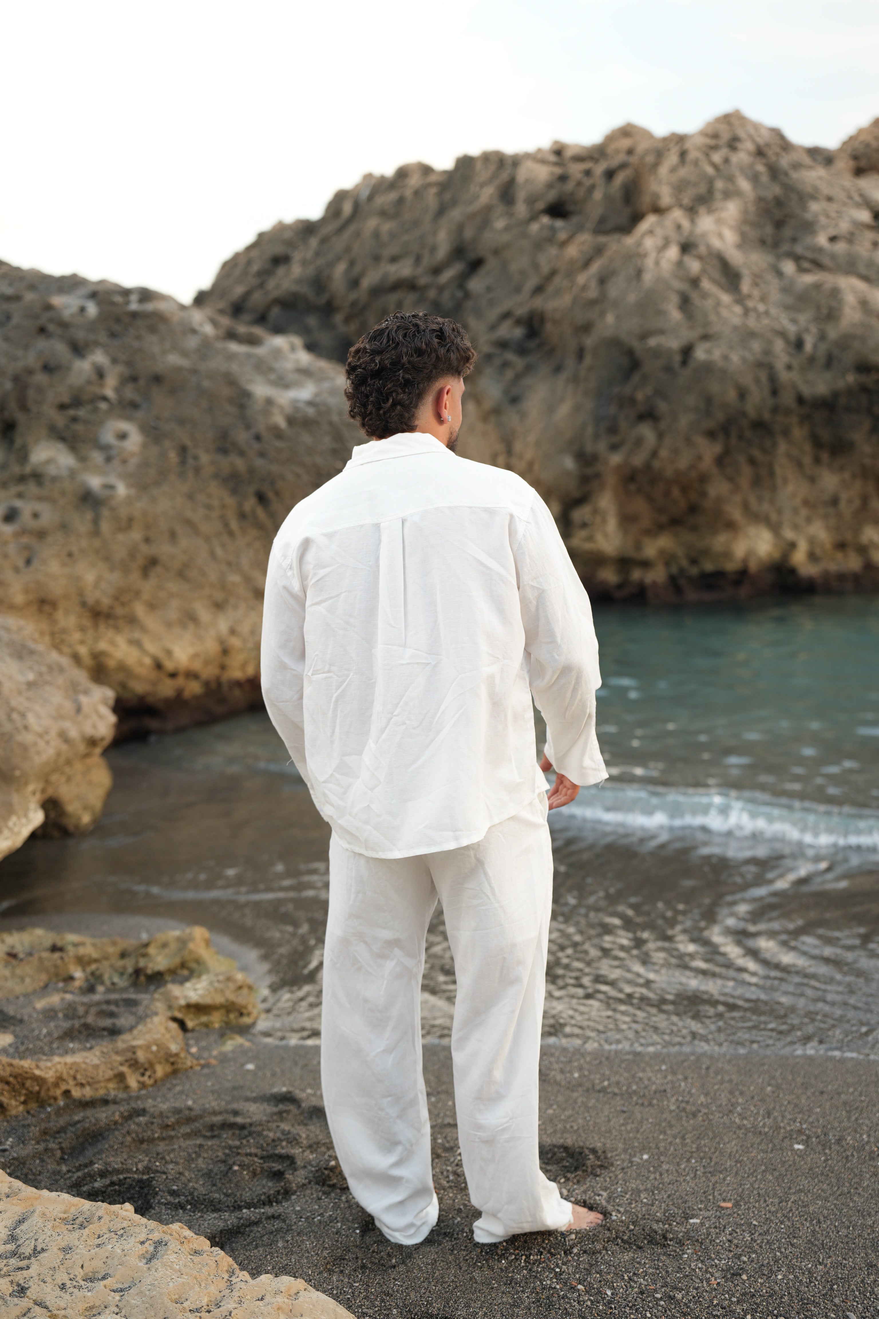 Coordinato Mykonos Lino Bianco